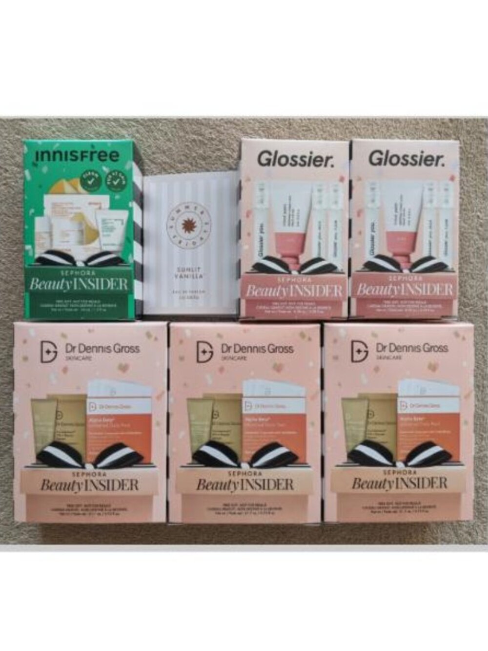 Sephora Birthday Innisfree Dr Dennis Gross Glossier Summer Friday Sunlit Vanilla